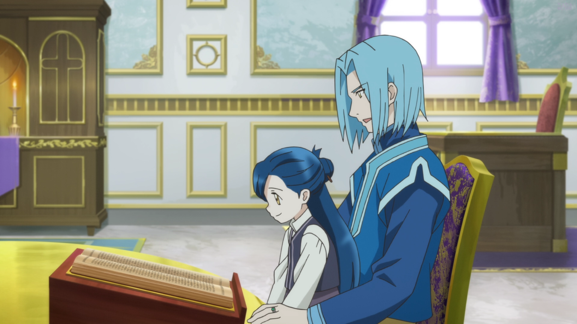 Minaturka 13 odcinka anime Honzuki no Gekokujou: Shisho ni Naru Tame ni wa Shudan wo Erandeiraremasen